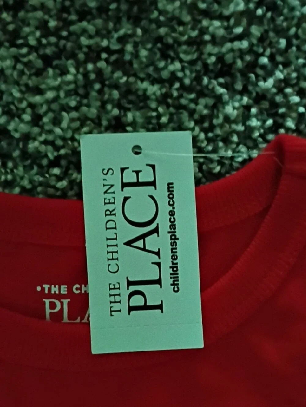 The Children's Place Red Surfing Dino Tee